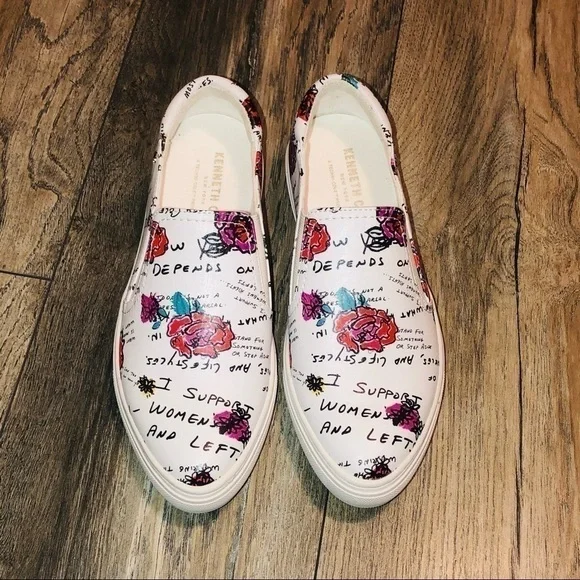 NWOB Kenneth Cole Floral Mara Slip-On Sneakers - Picture 1 of 12
